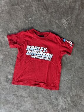 Harley-Davidson Red Kids Motorcycle Logo Tee